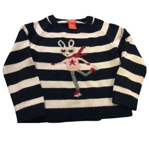 👣 5/$25 *Host Pick* Heavy Knit Striped Bunny Sweater
